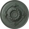 Ekena Millwork Monique Ceiling Medallion (Fits Canopies up to 3 3/4"), 13 3/4"OD x 1"P, Cloud Burst Crackle CM13MOCBC - alternate 1
